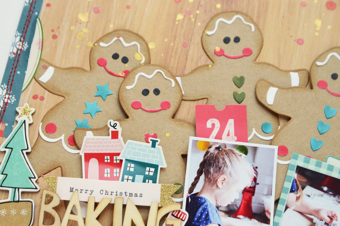 A Sweet Christmas Inspiration | Baking Cookies Layout with Anna