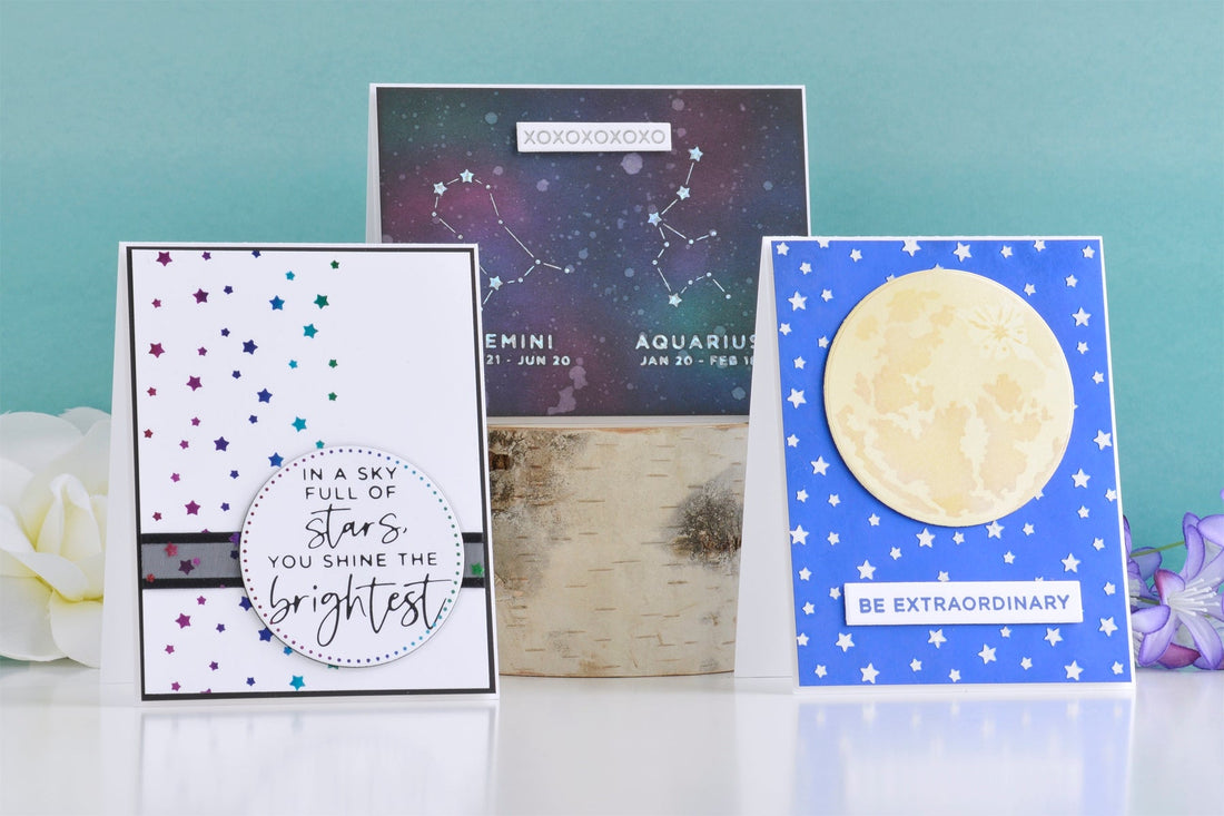 Celestial Zodiacs Collection – Clean and Simple Card Inspiration with Annie Williams