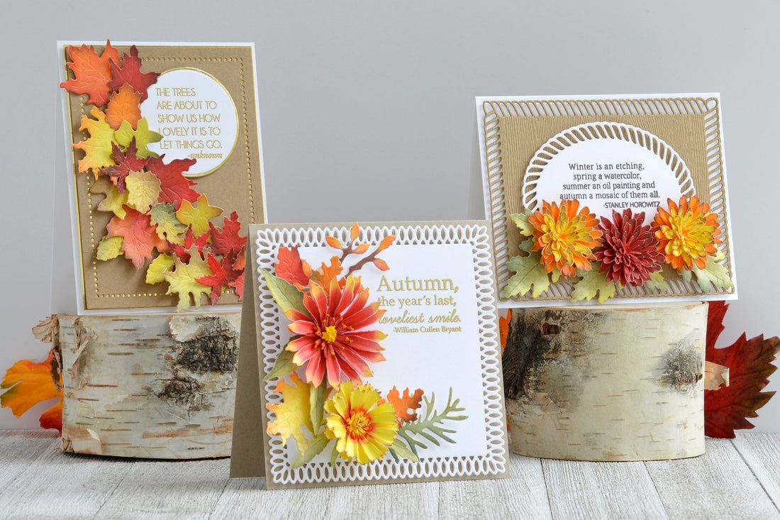 Susan’s Autumn Flora Collection – A Trio of Autumn Cards with Annie Williams