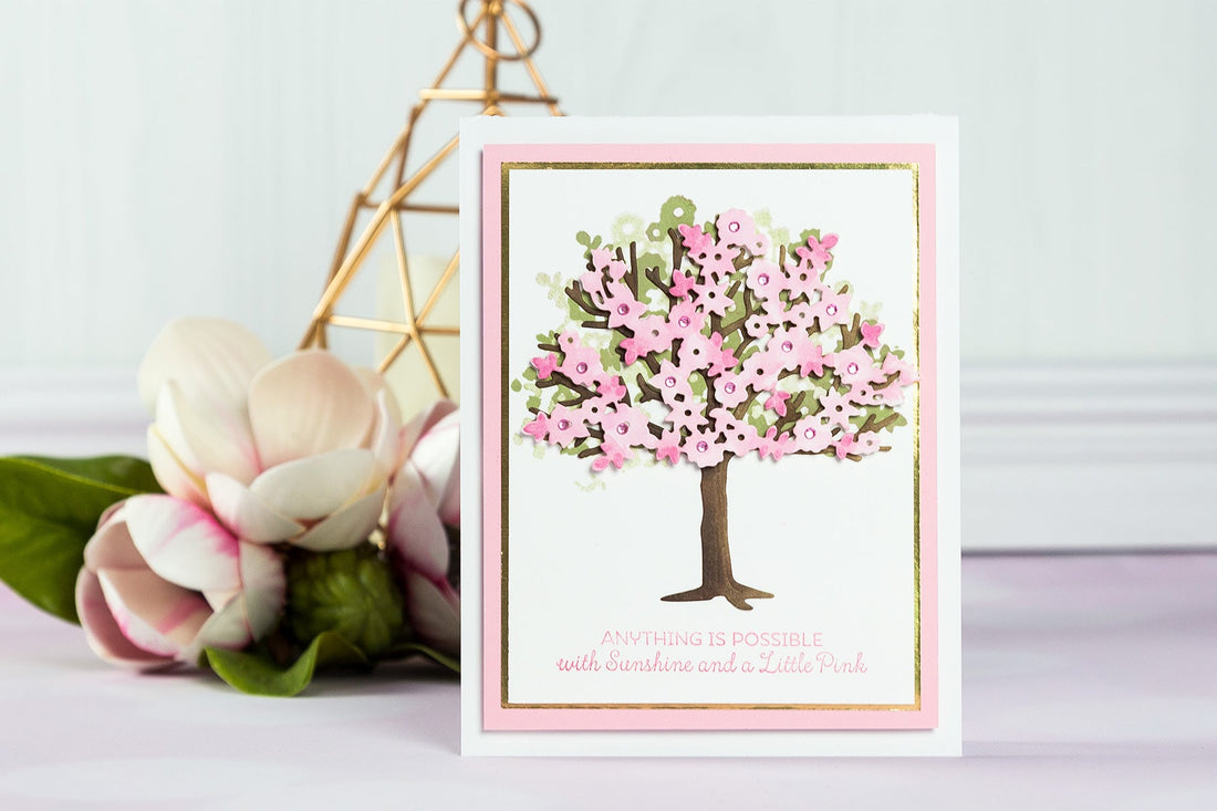 Cardmaking Inspiration | Little Pink Tree Card