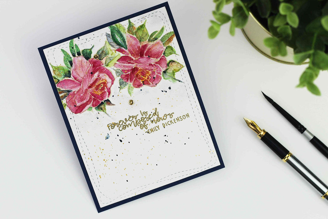 Inked Messages Inspiration | Watercolor Roses with Bibi Cameron