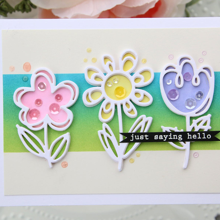 Die D-Lites Inspiration | Floral Card with Brenda
