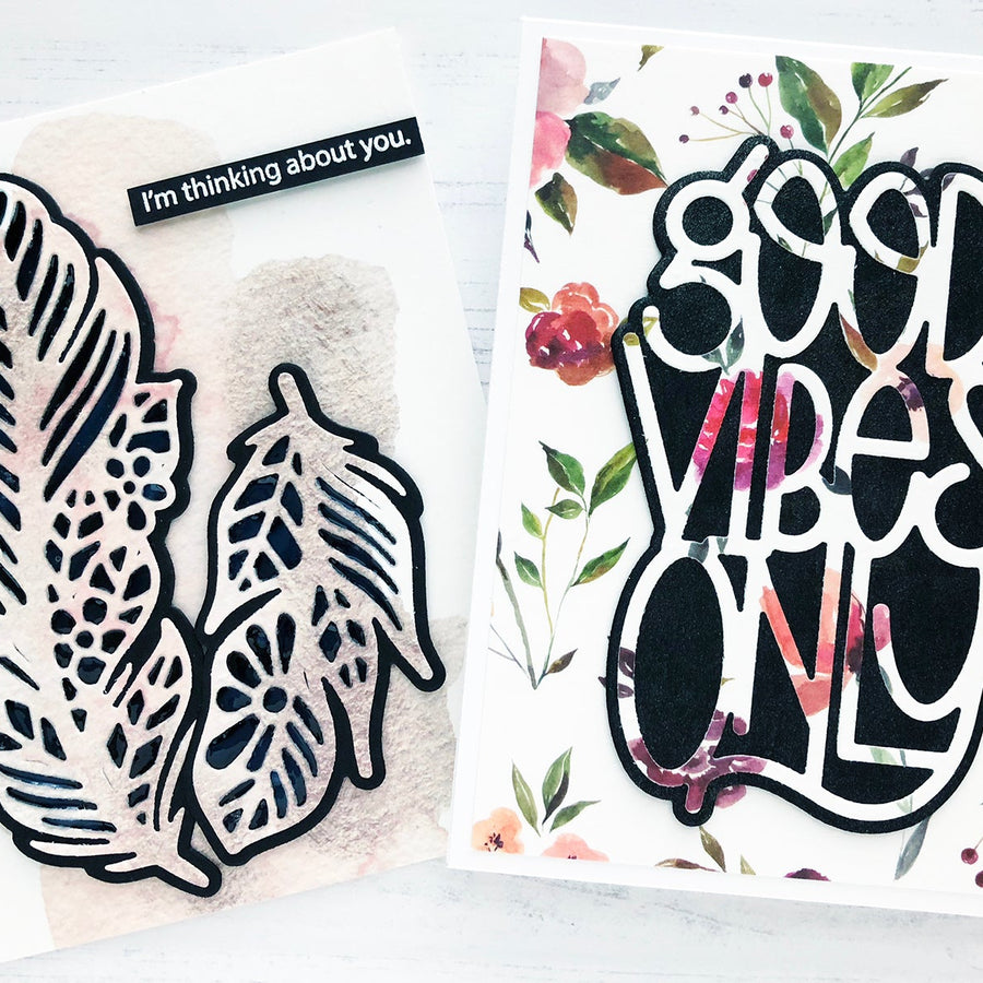 Good Vibes Only Inspiration | Washi Tape Cards with Caly