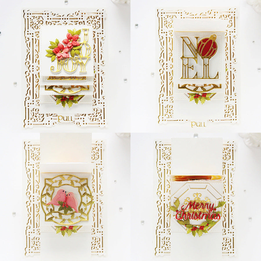 Christmas Cascade Collection by Becca Feeken – Kinetic Card with Hussena