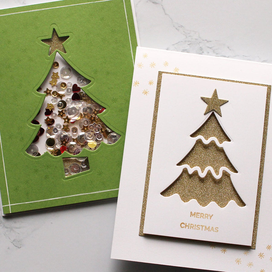 Die D-Lites Holiday Inspiration | Christmas Tree Cards with Kimberly Crawford