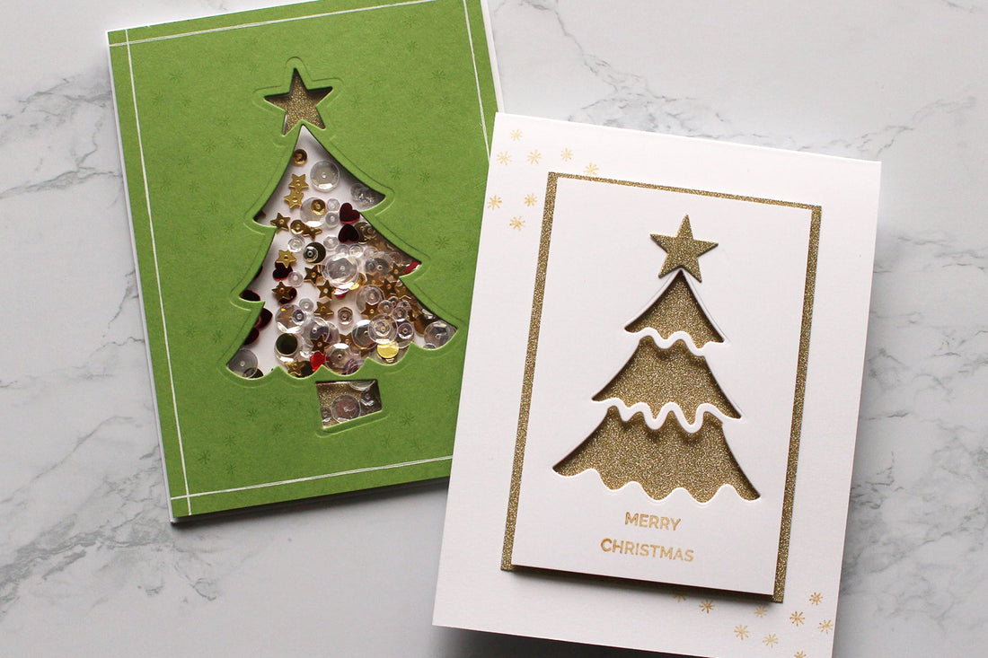 Die D-Lites Holiday Inspiration | Christmas Tree Cards with Kimberly Crawford