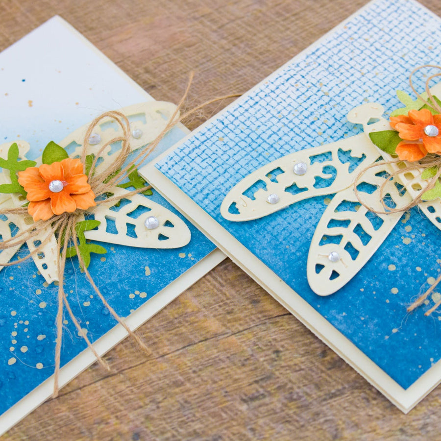 Flower Garden Inspiration | Botanical Dragonfly Card with Cynde. Video