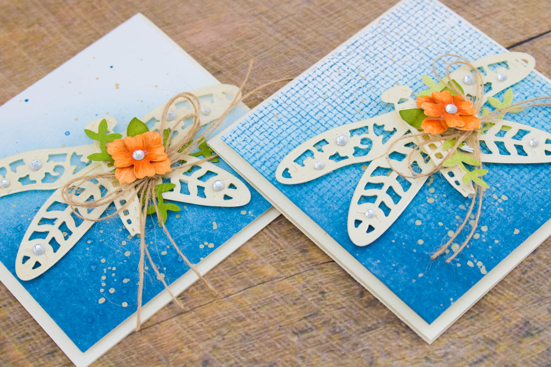 Flower Garden Inspiration | Botanical Dragonfly Card with Cynde. Video