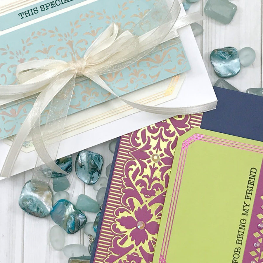 Video: The Gilded Age Collection Inspiration |  Soft Victorian & Bold Regal Cards with Desiree Kuemmerle
