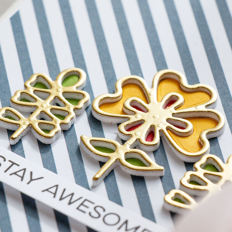 Cardmaking Inspiration | Stay Awesome Card Featuring Dainty Florals with Yana