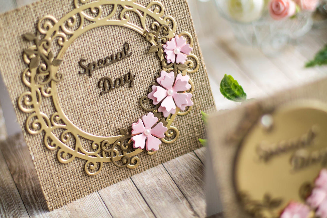 Special Moments Inspiration | Burlap and Gold Cards with Elena