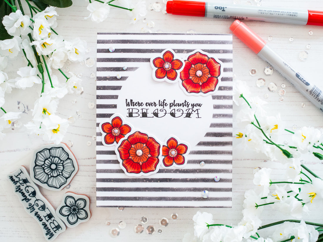 Inked Messages Inspiration | Bloom Card with Gemma