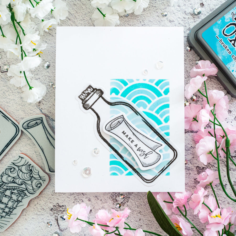 Inked Messages Inspiration | Message in a Bottle Card with Gemma