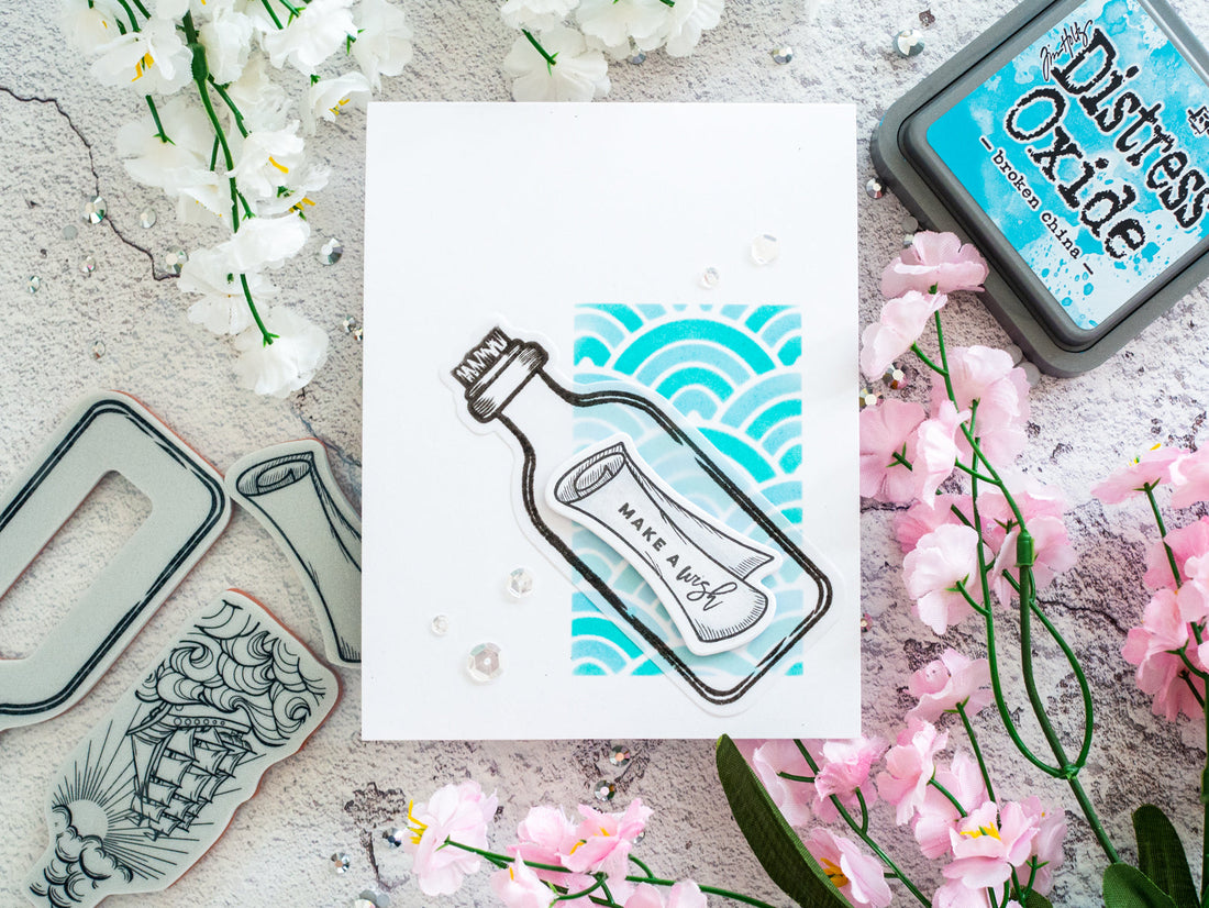 Inked Messages Inspiration | Message in a Bottle Card with Gemma