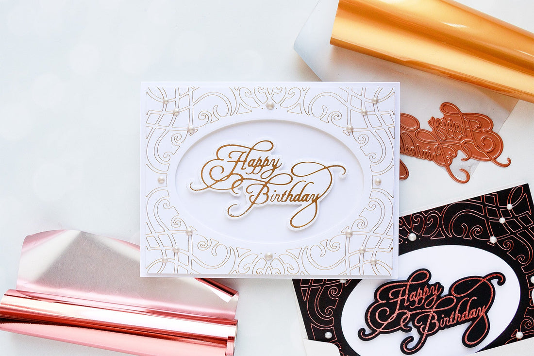 Glimmer Hot Foil System | Birthday Hot Foil Card. Video