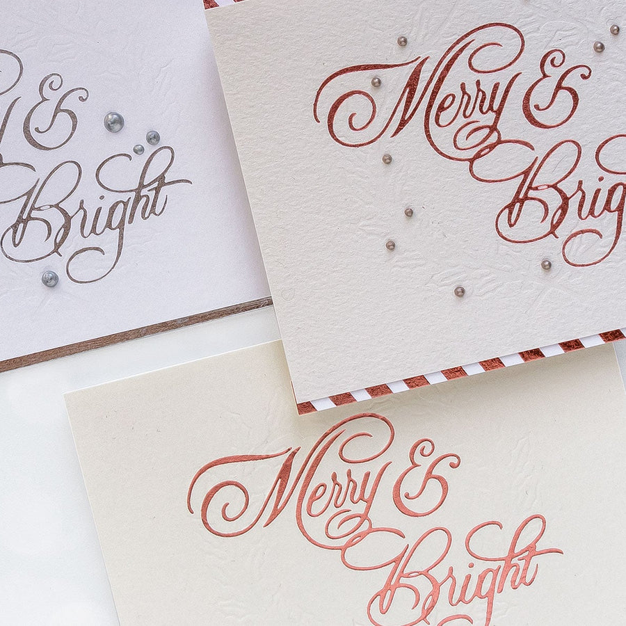 Glimmer Hot Foil System | Letterpress Techniques for Holiday Cards. Video