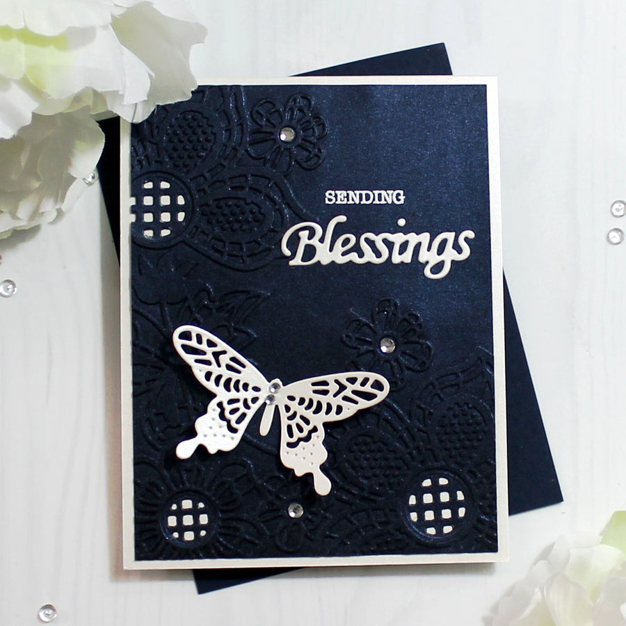 Cut & Emboss Folders Inspiration | Blessings Card with Ilina