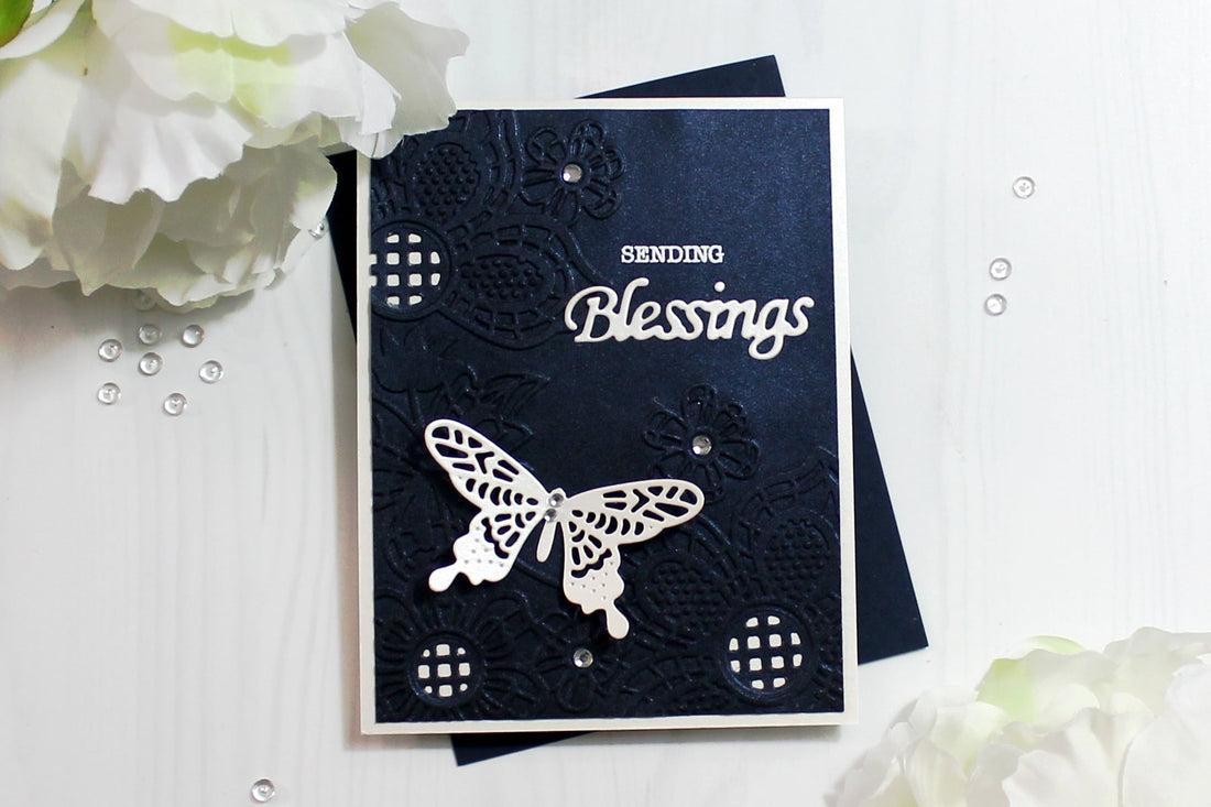 Cut & Emboss Folders Inspiration | Blessings Card with Ilina