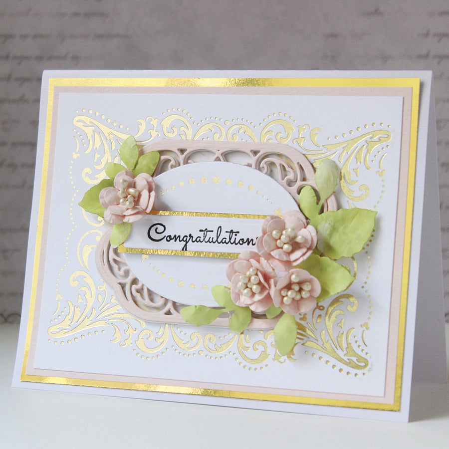 Royal Flourish Inspiration | Foiled Cards with Hussena