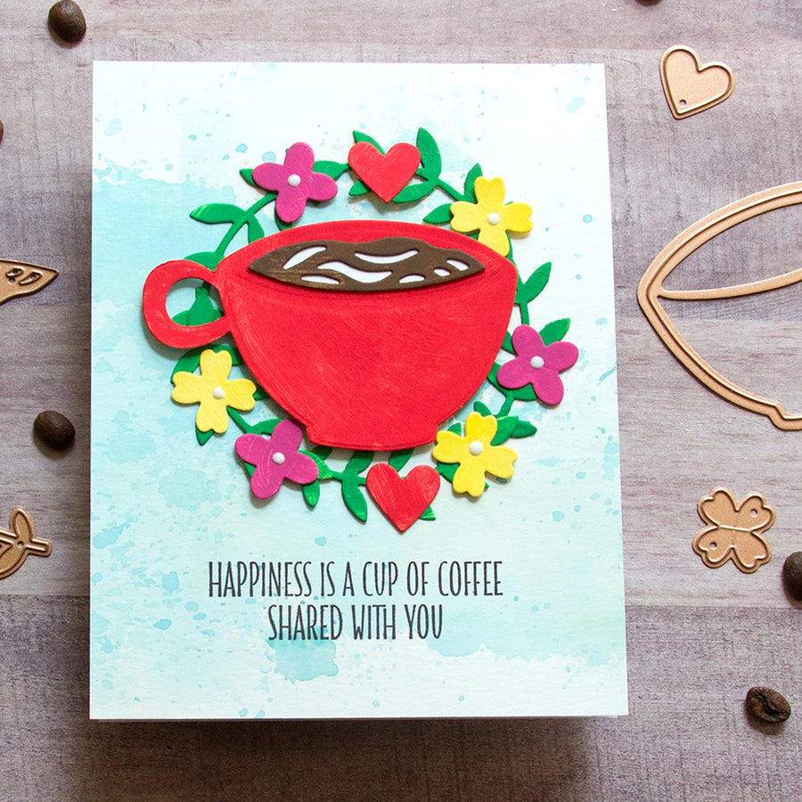 Cuppa Coffee, Cuppa Tea Inspiration | Mixed Media Friendship Card with Jean