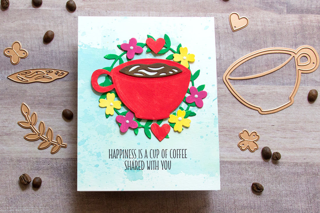 Cuppa Coffee, Cuppa Tea Inspiration | Mixed Media Friendship Card with Jean