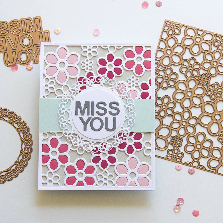 Special Moments Inspiration | Flower Background - Inlaid Technique with Jean