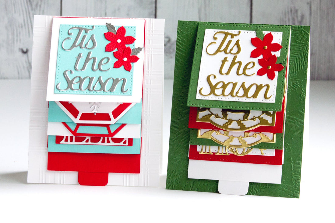 Christmas Cascade Collection by Becca Feeken - Kinetic Cards with Jean Manis