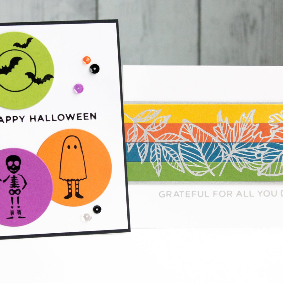 Foiled Halloween and Thanksgiving Cards with Jean