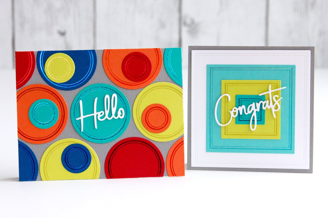 Glimmer Essentials Collection – CAS and Colorful Geometrics