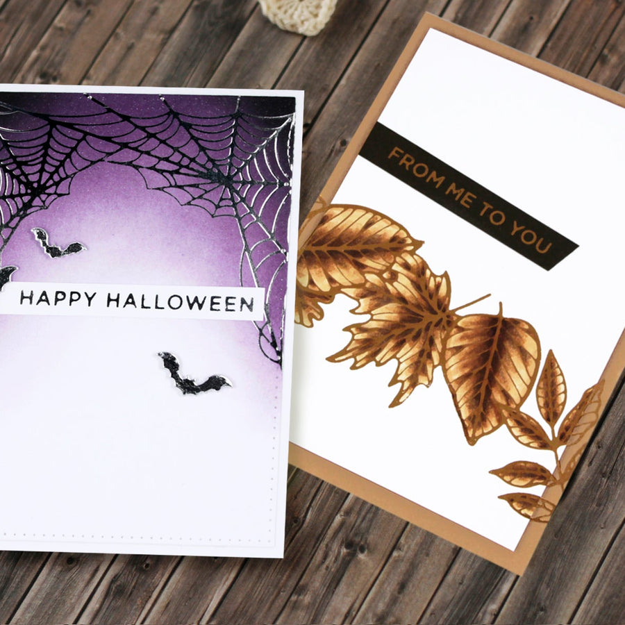 Foiled Fall and Halloween Cards with Kaja