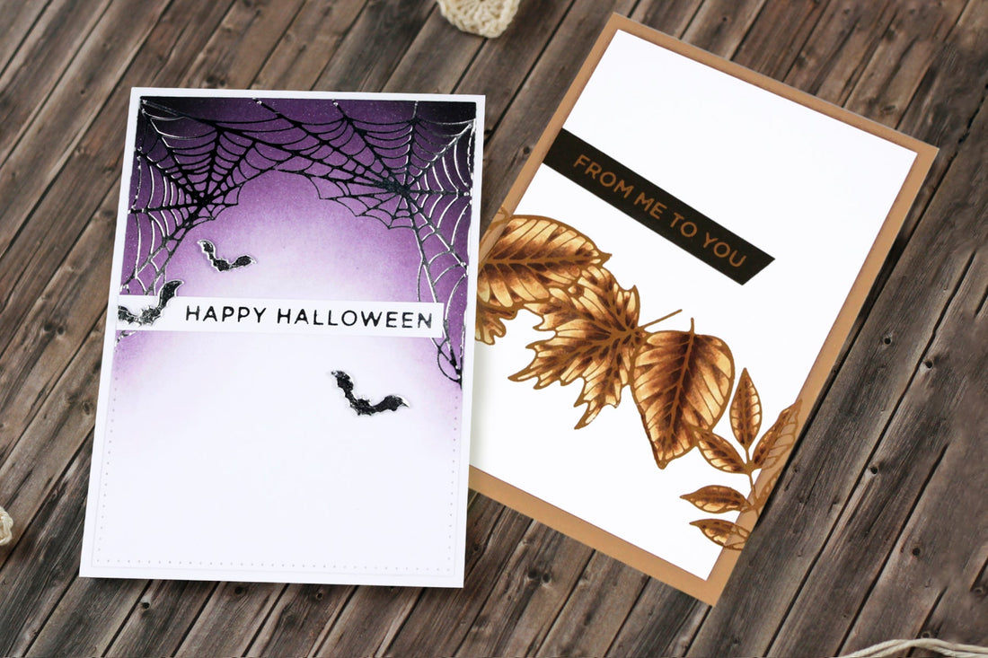 Foiled Fall and Halloween Cards with Kaja
