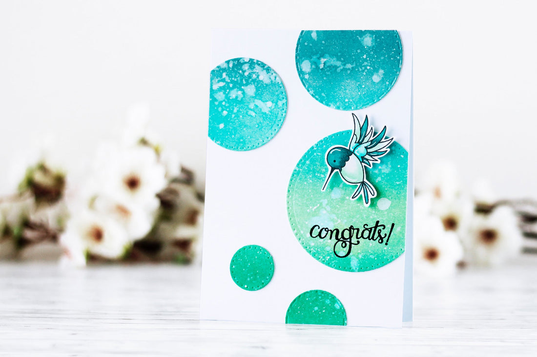 Classics March Inspiration | Ink Blended Circles Card with Kaja
