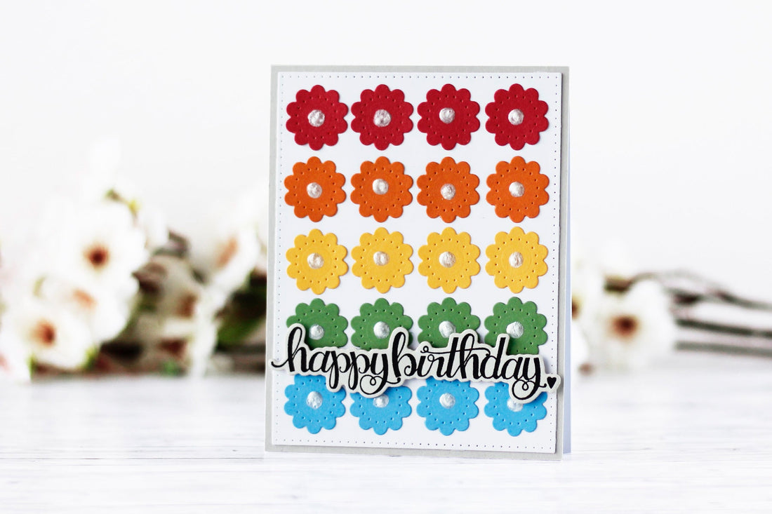 Classics March Inspiration | Colorful Floral Card with Kaja