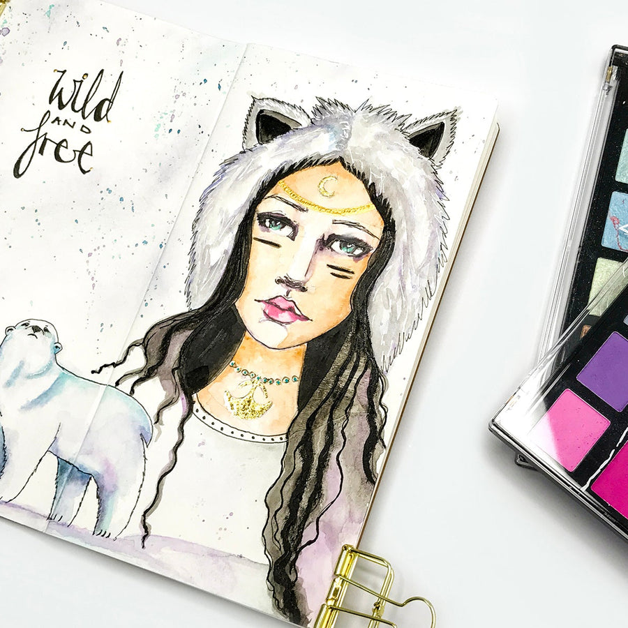 Jane Davenport Artomology & Making Faces | Winter Spirit Girl with Kate Palmer