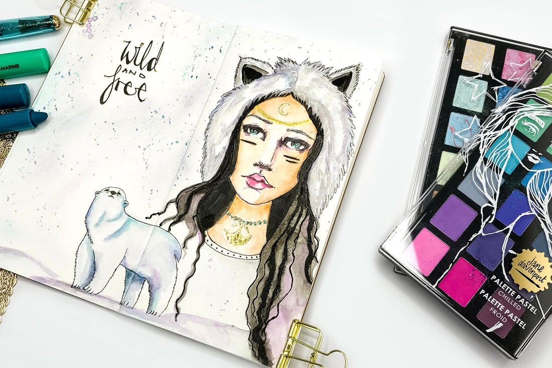 Jane Davenport Artomology & Making Faces | Winter Spirit Girl with Kate Palmer