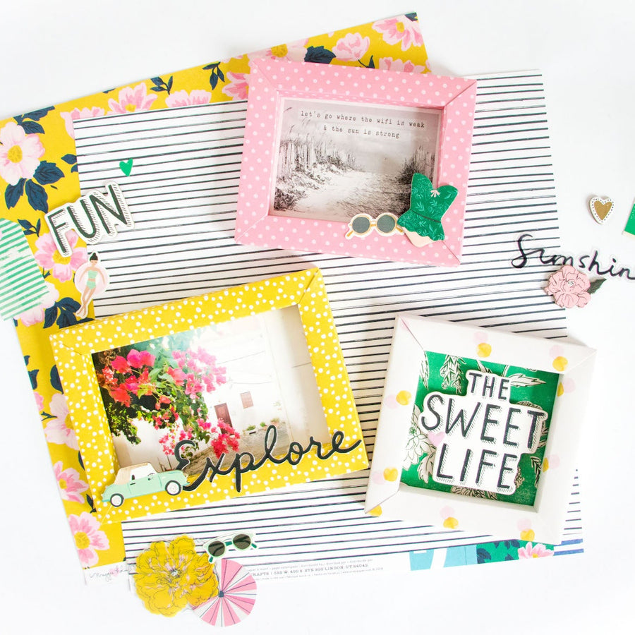 Shadowbox Collection Inspiration | Scrapbook Shadowboxes with Kathleen Graumüller