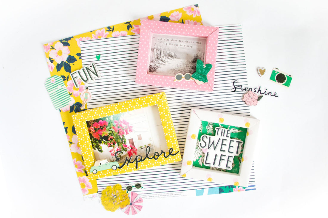 Shadowbox Collection Inspiration | Scrapbook Shadowboxes with Kathleen Graumüller