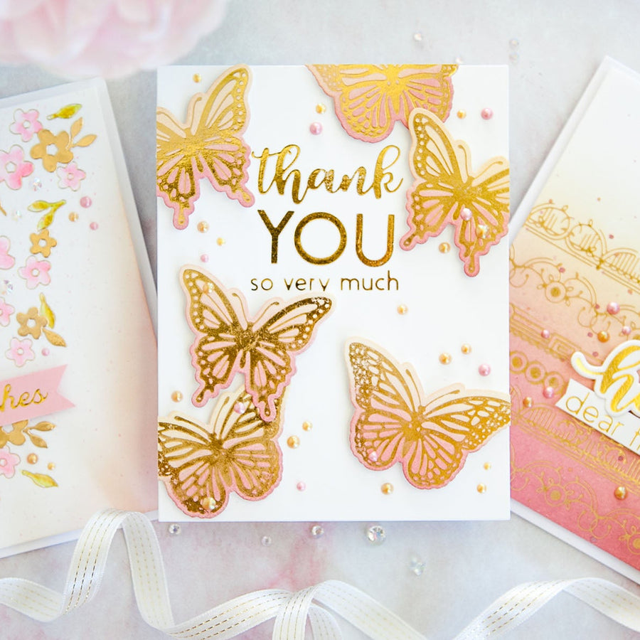 October 2019 Glimmer Plates Inspiration | Foiling & Ink Blending with Keeway