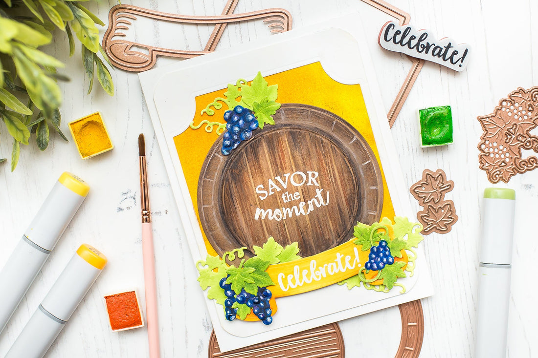 Wine Country Inspiration | Savor the Moment Card with Mona Toth