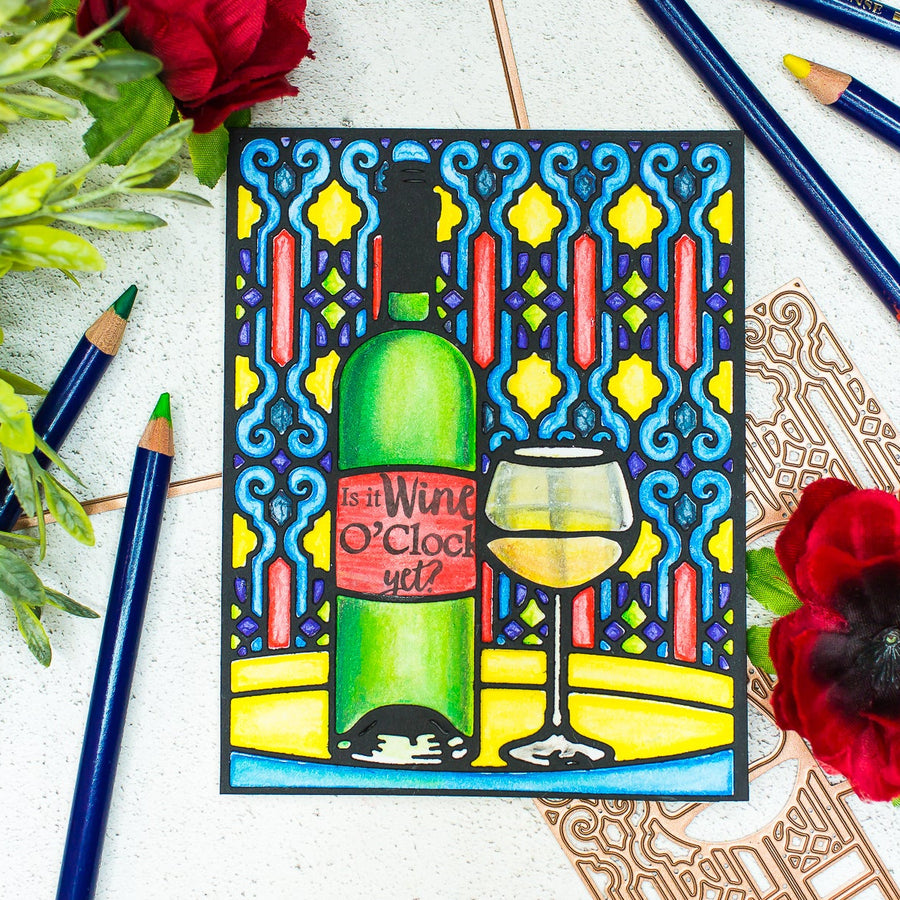 Wine Country Inspiration | Stained Glass Card with Mona Toth