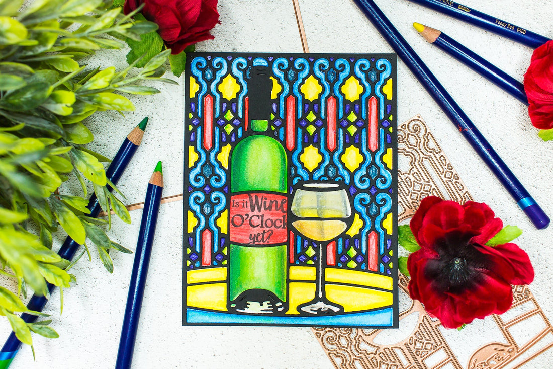 Wine Country Inspiration | Stained Glass Card with Mona Toth