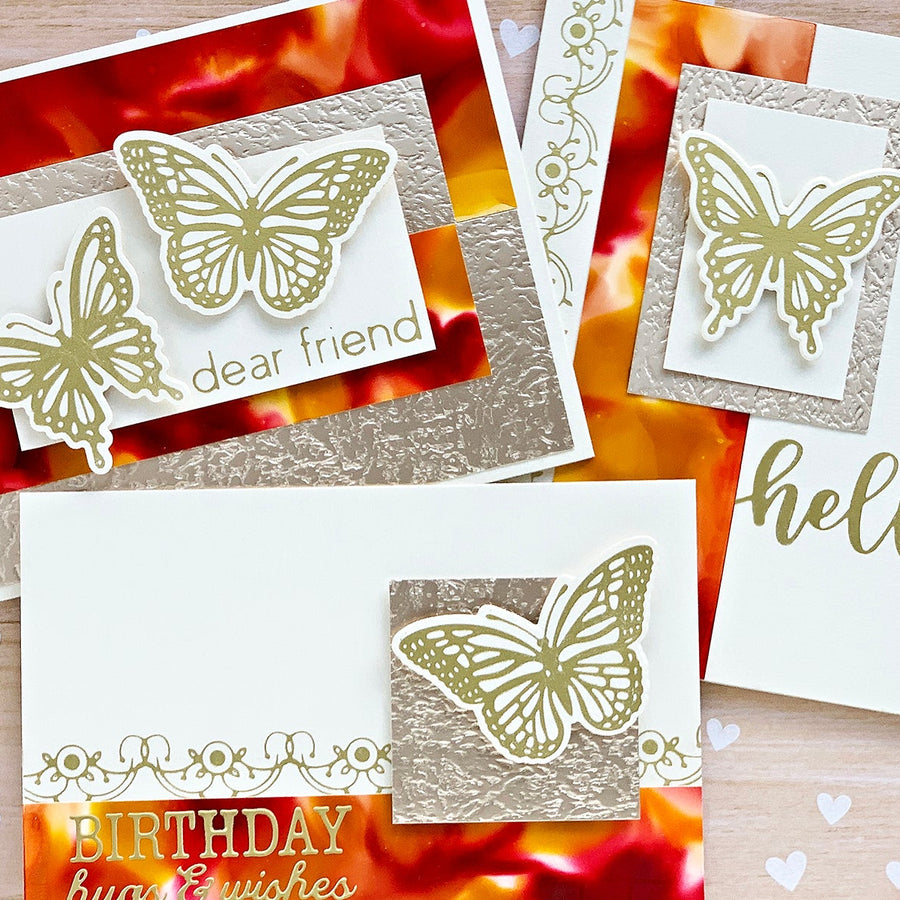 October 2019 Glimmer Plates Inspiration | Autumn Card Trio with Niki