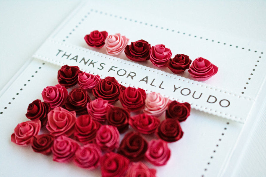 Modern Essentials Inspiration | Quilled Thank You Card Trio with Niki