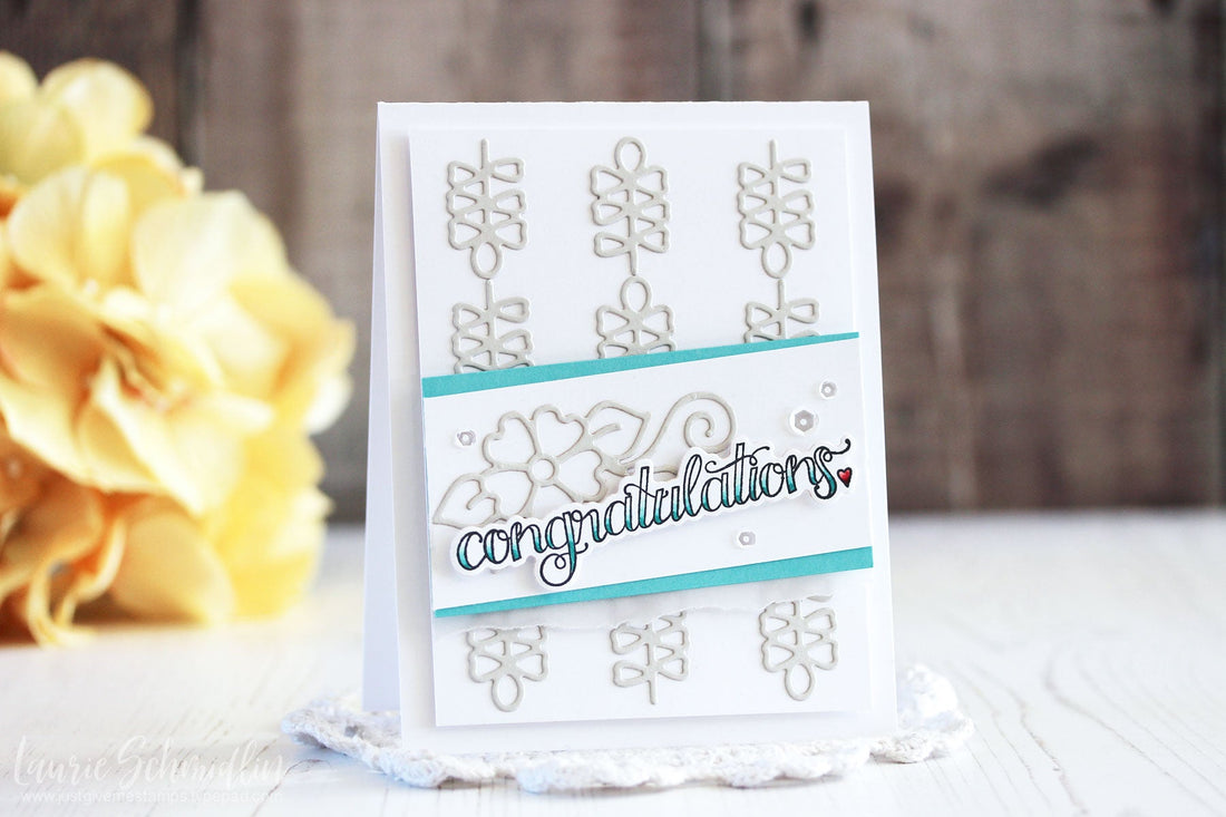 Die D-Lites Inspiration | Dainty Florals Congratulations Cards with Laurie
