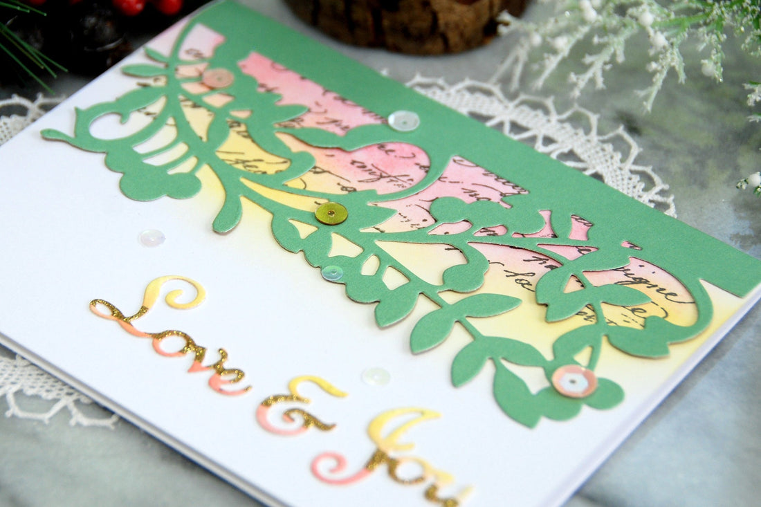 A Sweet Christmas Inspiration | Love & Joy Card with Virginia