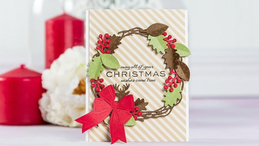 Cardmaking Inspiration | Christmas Wishes Card with Lene Lok Four Seasons Collection
