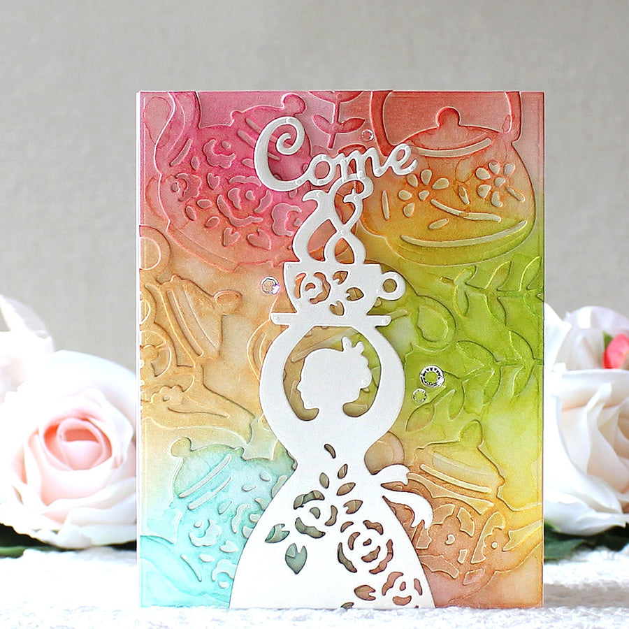 Cuppa Coffee, Cuppa Tea Inspiration | Coffee Woman Card with Yoonsun Hur