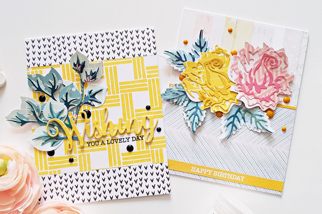 Exclusive Indie Collection Inspiration | Layered Rose Cards with Zsoka