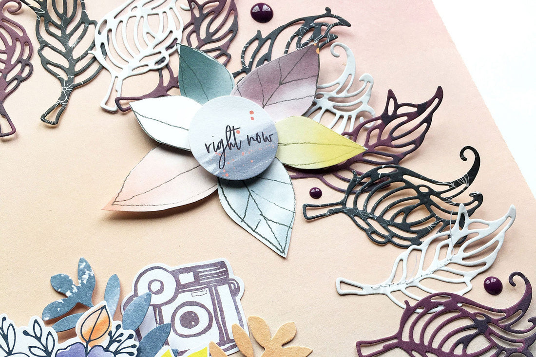 Jane Davenport Artomology | You Are Unique Mixed Media Layout with Enza Gudor