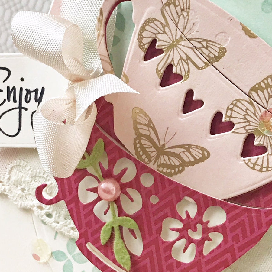 Cuppa Coffee, Cuppa Tea Inspiration | Stacked Coffee Cups Card with Melissa Phillips